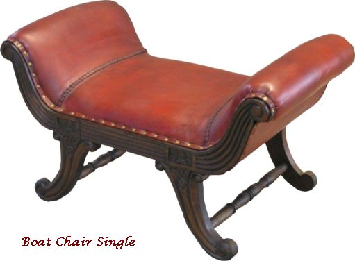 boat chair single indonesia teak java furniture